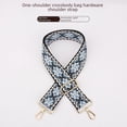 thumbnail image 5 of Correa de hombro tejida con cinta caleidoscopio de 5 cm de ancho para bolso de mujer, correa de hombro ancha de repuesto, bolso tipo cubo, accesorios para bolso a juego, correa de hombro oblicua, 5 of 5