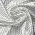 thumbnail image 5 of Ambesonne Grey Chevron Window Valance, Simple Lines Abstract, 54" X 18", Pale Grey and White, 5 of 5