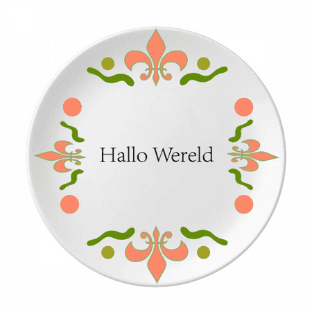 

Hello World Dutch Art Deco Fashion Flower Ceramics Plate Tableware Dinner Dish