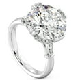 thumbnail image 2 of Pompeii Certifed 5 1/2Ct Round Diamond Engagement Ring 14k Gold Lab Grown (G/H,VS2-SI1), 2 of 4