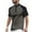 Gray, variant on Men's Casual Corduroy Short Sleeved T Shirt: Lightweight, Soft, Floral Print, Suitable for Daily & Leisure Wear