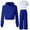 1116Blue652, variant on FEIFLY Girls 2 Piece Hooded Tracksuit Soft Comfy Athletic Outfit With Long Sleeve Tops And Pants Play Casual Wear Comfort Winter Child Kids Clothing Sets
