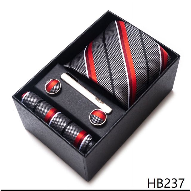 Conjunto de regalo de corbata para hombre, corbata formal de negocios, corbata de boda, reuniones de negocios, bodas