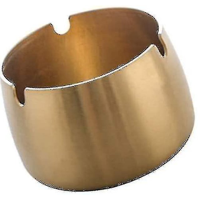 Creative Stainless Steel Resistant Ashtrays Office Desk Ash Storage Tray -