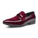 thumbnail image 1 of Mocasines de charol y terciopelo burdeos para hombre Bruno Marc talla 13, 1 of 9