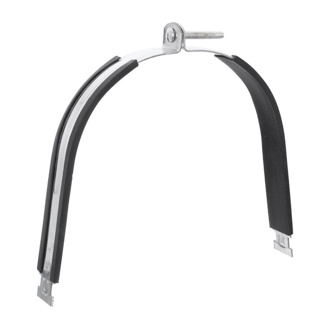 Unique Bargains Rubber Cushion Strut Clamp Rigid Steel Pipe Clamp Fit for 8-5/8' Tube and Pipe