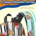 thumbnail image 5 of Pioneer Flower Floral Print Pattern 17" School Backpacks for Teens,Waterproof Oxford Fabric,S-Shape Padded Straps for School,Travel,Hiking,Camping, 5 of 5