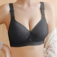 thumbnail image 3 of Women's Oversized Gathered Adjustable Bra Comfortable And Breathable Thin Cup Four Buckle No Steel Ring Women's Underwear Womens Bras Comfortable Support Thin Bras for Women Womens Sports Bras Pack, 3 of 3