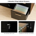 thumbnail image 2 of ModernMate Wood File Cabinet with Lock, Storage Cabinet with 4 Drawers for Home Office, Open Storage Cubes, Lateral Filing Cabinet for A4/Letter Files, 2 of 6