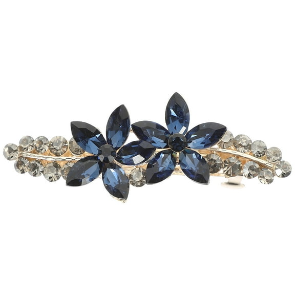 FRCOLOR  Hair Clips Decoration Rhinestone for Girls Accessories Bridal Miss Women's Blue