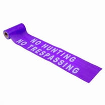 C.H. Hanson 100 ft. L X 6 in. W Plastic Solid No Hunting No Trespassing Barricade Tape Purple