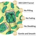 thumbnail image 4 of LHSHID Pickle Blanket Gifts Funny Throw Blanket for Adults Kids Lightweight Plush Soft Cozy Warm Flannel Blankets for Bed Couch, 4 of 8