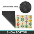 thumbnail image 6 of Pioneer Flower Floral Print Pattern Kitchen Rugs Sets Of 2,Anti Fatigue Kitchen Mat Rugs Non Slip Washable,Decorative Kitchen Floor Mats for Kitchen,Sink,Laundry,17"x30"+17"x47", 6 of 7