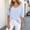*White, variant on ClodeEU Women's V Neck Short Sleeve T-Shirt,Casual Loose Fit Summer Blouse,Soft Solid Color Everyday Tee Beige,Women's Plus L