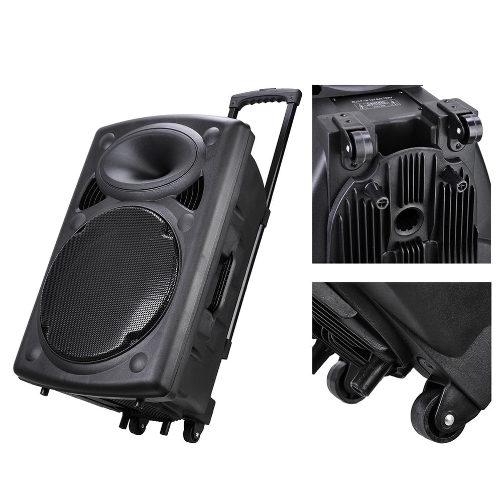 aw portable 1200w active pa speaker