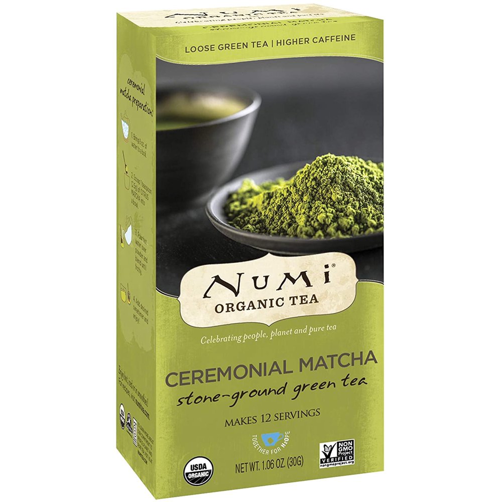 Numi Organic Tea Ceremonial Matcha, 30 Grams per Box (Pack of 6 Boxes