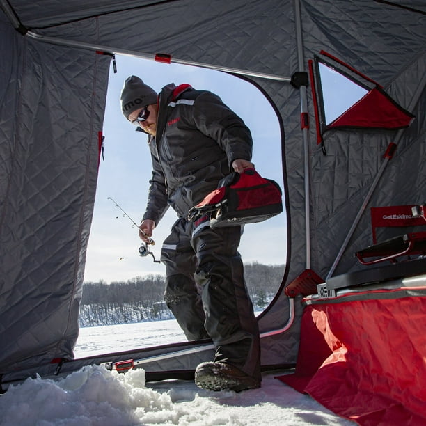 Eskimo Eskape 2600 2 Person Insulated Ice Fishing Sled Shelter Hut
