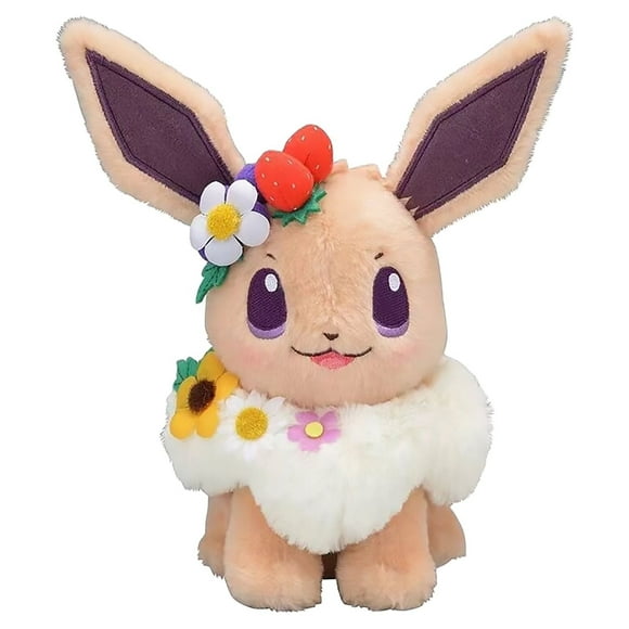 7" Eev ee Plush Toy Anime Game Doll Stuffed Toys Birthday Gift for Kids