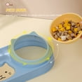thumbnail image 3 of Double Dog Cat Bowls With Water Dispenser Tilted Cat Food Dishes For Indoor Pet, 3 of 5