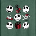 thumbnail image 3 of The Nightmare Before Christmas - Jack Christmas Grid - Women's Lightweight French Terry Long Sleeve Shirt, 3 of 5