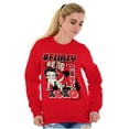 thumbnail image 5 of Kanji Betty Boop Hashtag Flirty XOXO Women Crewneck Sweatshirt Brisco Brands X, 5 of 6