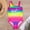 Multicolor, variant on Ovbmpzd Toddler Swimsuit Boy One-Piece Fashion Neon Padded Bikinis Swimwear Kids 3/4
