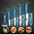 thumbnail image 2 of Ceramic Knives Complete Kitchen Unit,3 4 5 6inch Chef Knife Utility Fruit Slicing Peeler with Sheath White Blade, 2 of 5