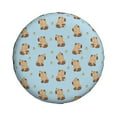 thumbnail image 4 of Spare Tire Cover, Small Capybara Wheel Cover Tire Covers For Trailers Car Truck Camper Universal Tire Covering Fits Diameter14"-17", 4 of 4
