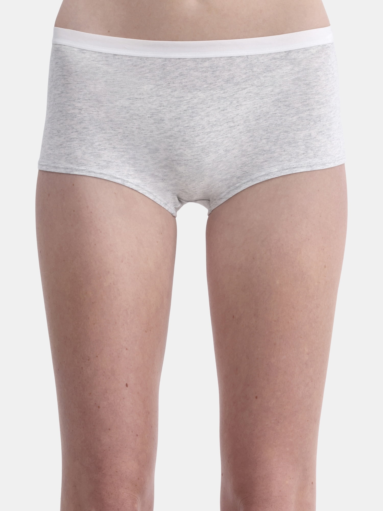 (3 pack) No Boundaries Cotton Boyshort Panty, Women’s and Women’s Plus, Sizes S-XXXL