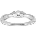 thumbnail image 5 of 14K White Gold First Promiselab Grown Diamond Round Bezel Promise Ring (Size 7) Made In India rm9092-019-wlg, 5 of 5