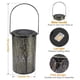thumbnail image 4 of Lámpara Decorativa De Césped Solar Lámpara Led De Hierro Forjado A Prueba De Agua Lámpara Led De Paisaje Solar Con Patrón De Bosque Hueco Para Jardín Patio Interior Vogacara HA019196-00, 4 of 7