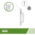 thumbnail image 4 of Straight handle in white aluminum for sliding or removable doors Functional and comfortable handle, 4 of 5