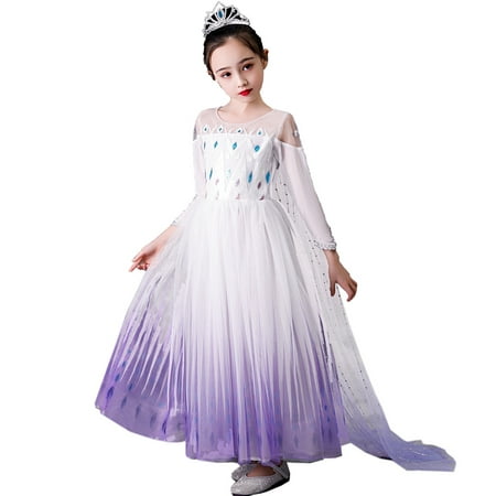 Princess Snow Queen Act 2 Costumes,Girls Princess Dress Up Costumes Halloween Christmas Fancy Party