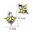 thumbnail image 2 of 1 par de pendientes coloridos y elegantes con remaches de resina para mujeres y niñas, pendientes llamativos a la moda, joyería, regalo de cumpleaños, nuevo, 2 of 3