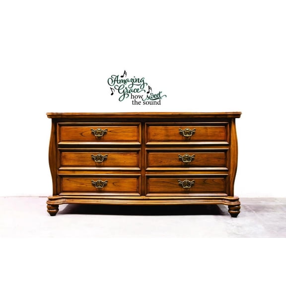 Custom Decals Amazing Grace How Sweet Wall Art Size: 10 X 20 Inches Color: Multi