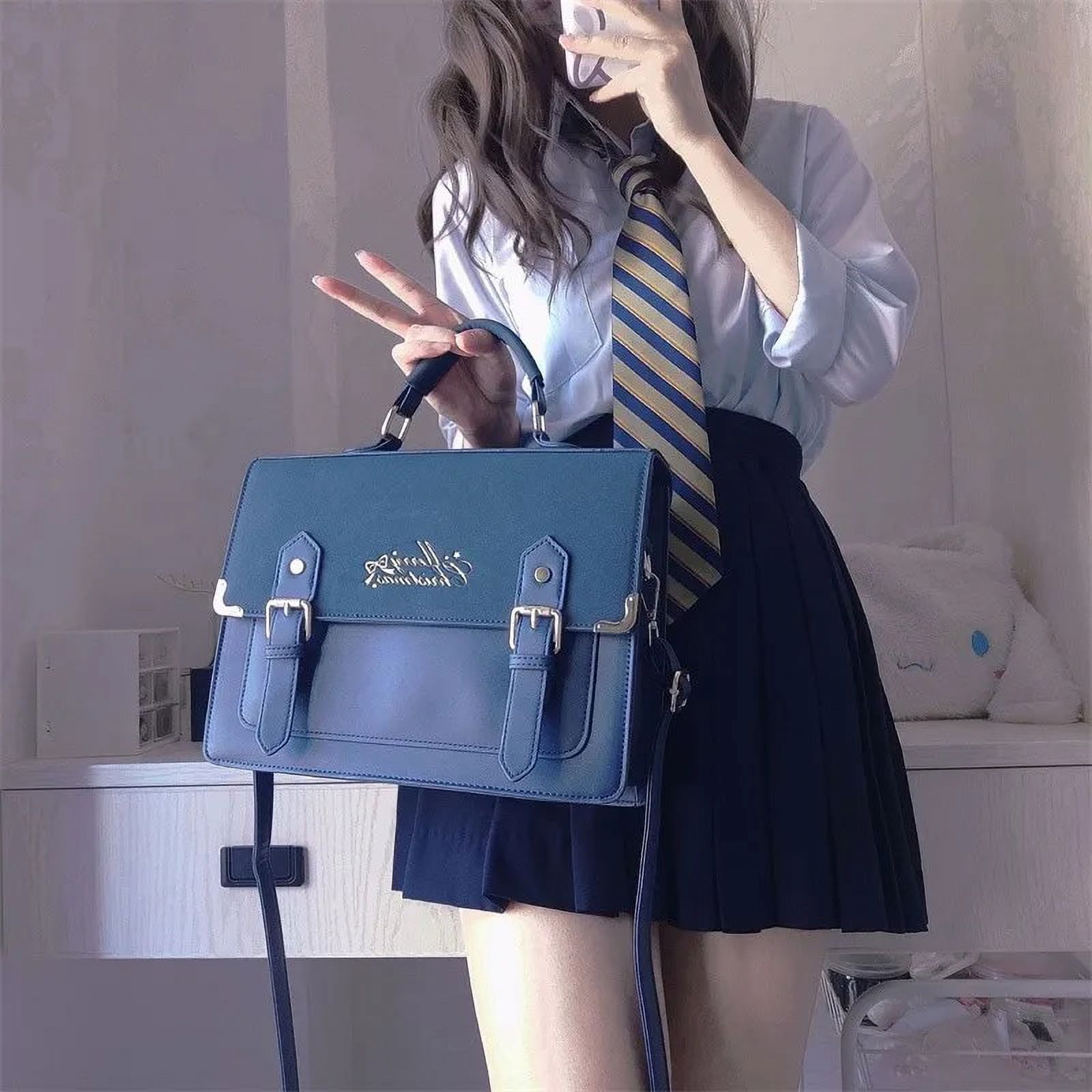 Sac à Main En Cuir PU JK – Taille 40x26x14.5 Cm, Style Voyage Japonais, Neuf Avec étiquettes