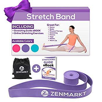 Stretch Bands Ballet Bands Dance Band with Gymnastics Pilates Yoga Fitness Dancers Loop Legs Athletic//Stretching Band for Kids /& Adult/_ Improve Your Splits,Strength,Flexibility Guide Bag Included