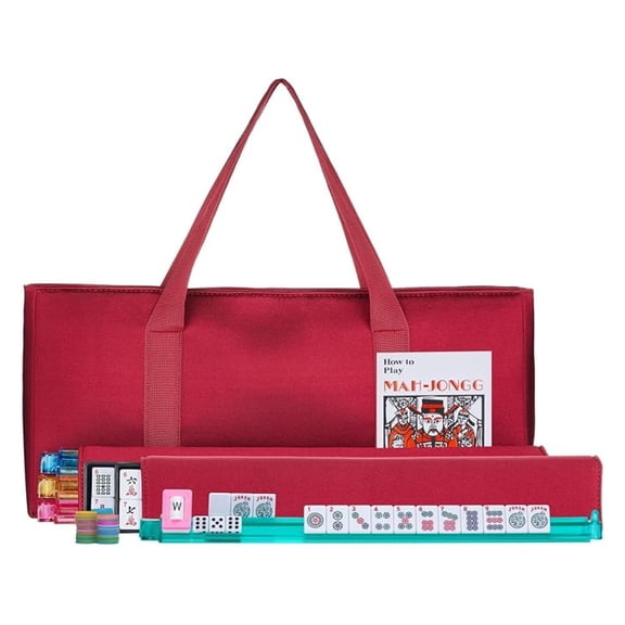 American Mah Jongg Complete Set, 166 Tiles with All in one Combo Rack with Soft Bag