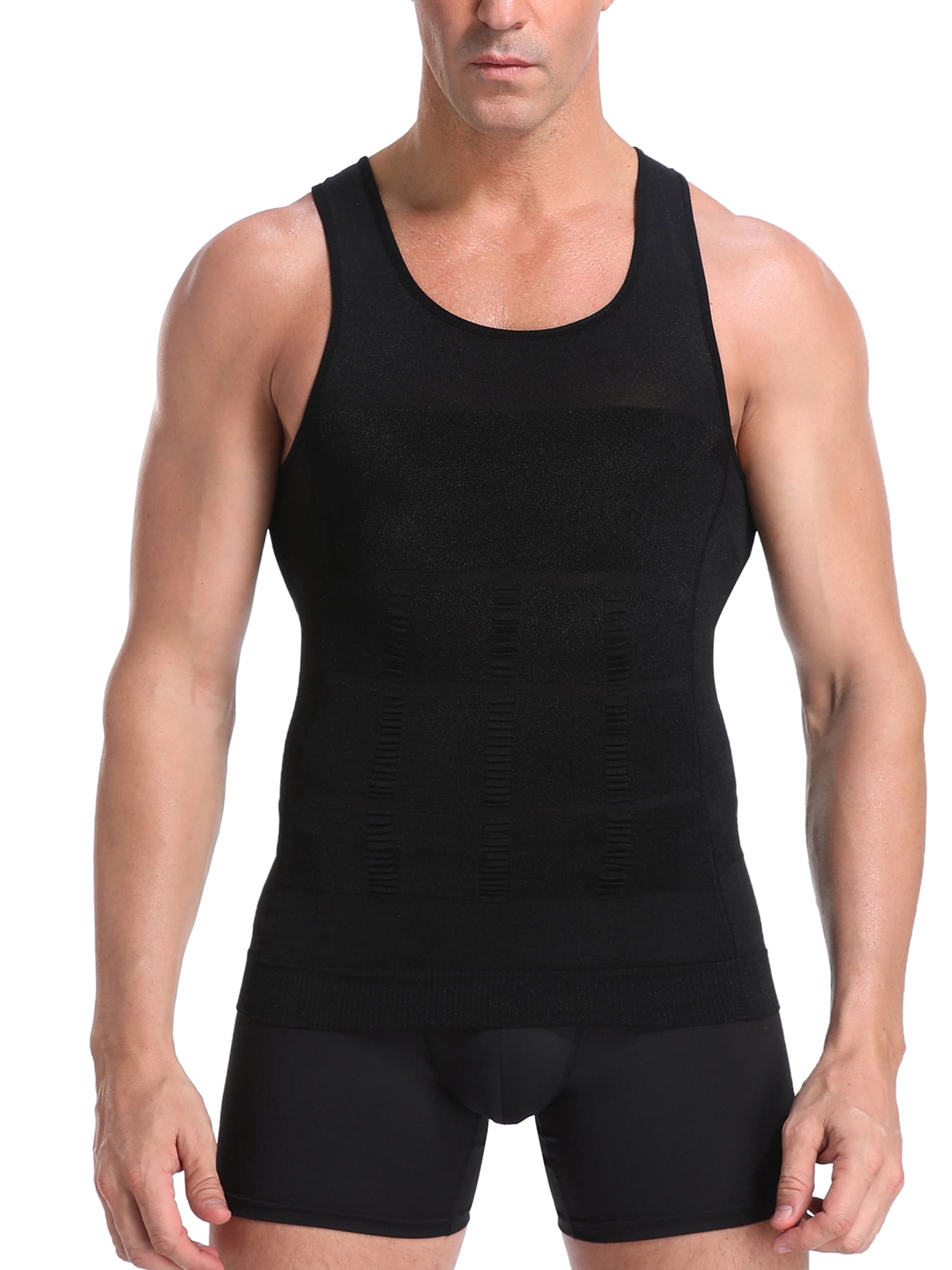 Lilvigor Men's Body Shaper Slimming Shirt Tummy Vest durable Thermal ...