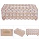thumbnail image 3 of Caja De Pañuelos, Caja De Pañuelos De Cristal Elegante Y Elegante, Base Estable, Decoración Del Hogar, Sala De Estar Para El Hogar, 3 of 7