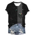 thumbnail image 5 of miqiqism Valentines Tshirt Top for Women Casual Loose Pullover Shirts Colorful Heart T-shirt Juniors Fashion Short Sleeve Round Neck Clothing Summer Outfit,#08_Multicolor,L, 5 of 5
