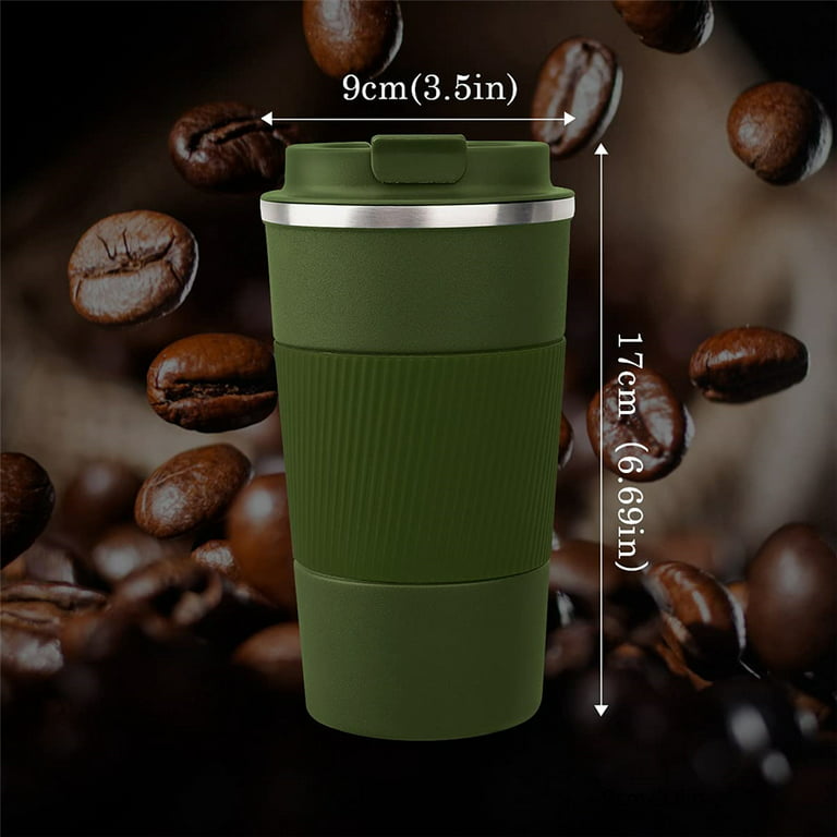 Travel Mug Contigo Leak proof Lid Stainless Steel Thermos 16fl Oz Coffee  Tea Cup