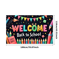 thumbnail image 3 of Colorful Design Back to School Banner Educational Theme Welcome Decoration for Classroom Decor School Event Kids Party, 3 of 8