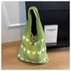 thumbnail image 5 of Zhuge Bolso de hombro tejido para mujer, bolso de mano tejido, bolso de mano tejido elegante para playa de verano, bolsos de hombro de 12,77 x 3,93 x 12,2 pulgadas (verde), 5 of 5