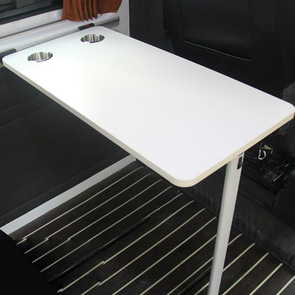 Rv Dinette Table, Wall Mounted Desk, Folding Wall Table, Fold Down Table, Wall-Mounted Table, White Adjustable Steel Brackets, for Rv, Home Office, Bedroom or Kitchen (White 39x79cm/15x31in)