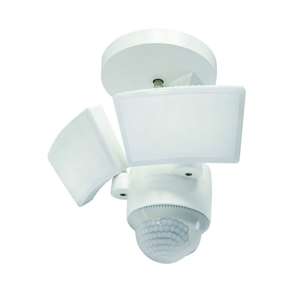 IQ America LED Outdoor Motion Sensor Security Floodlight, 1100 Lumens, 180° Detection, Weatherproof