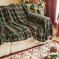 thumbnail image 6 of Beautynvta Christmas Couch Cover, Christmas Plaid Sofa Cover for 3 Cushion Couch, Sofa Warm Sofa Blanket, Multi-Purpose Non-Slip Full Cover Farmhouse Couch Protector, 5.91x7.55 Ft, 6 of 6