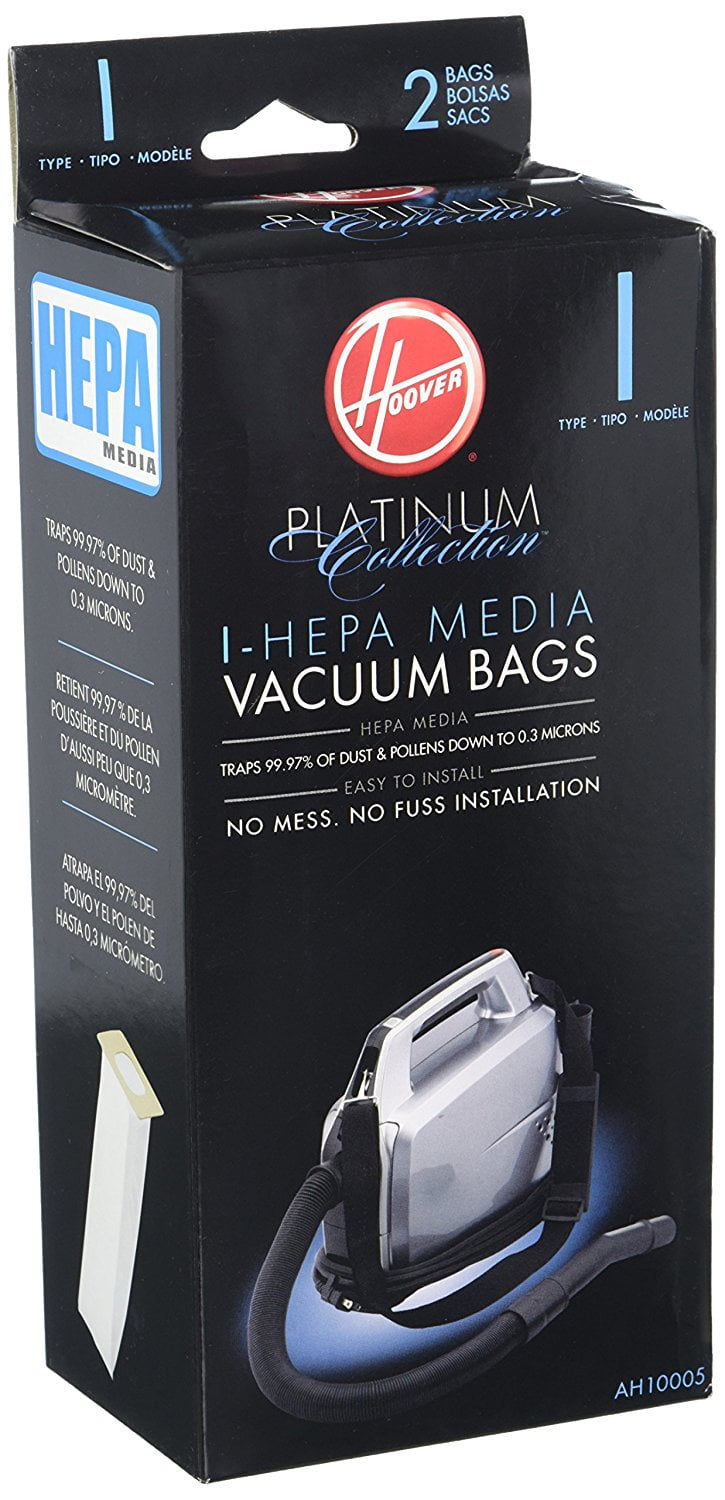 Hoover AH10005 Platinum I Vacuum Bags for Platinum Canisters, 2 Packs