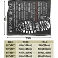 thumbnail image 3 of Stepdad Gifts Bonus Dad Stepped Up Dad Blanket from Stepdaughter Stepson Step Up Daddy Gifts for Fathers Day Birthday in Stepdad, 3 of 7