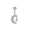 Silver, variant on Women Moon Zirconia Belly Button Ring Navel Ring Sexy Beach Fashion Jewelry-Silver